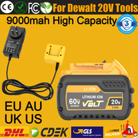 Replacement Battery For Dewalt 20V / 60V Lithium-ion Battery 21700 Rechargeable Battery For Dewalt DCD805 Impact Driver Tools