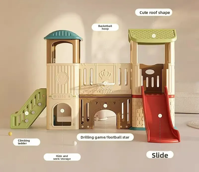 Children's Slide, Kindergarten Indoor Household, Child Prodigy Combination Playground Equipment, Toy Slide
