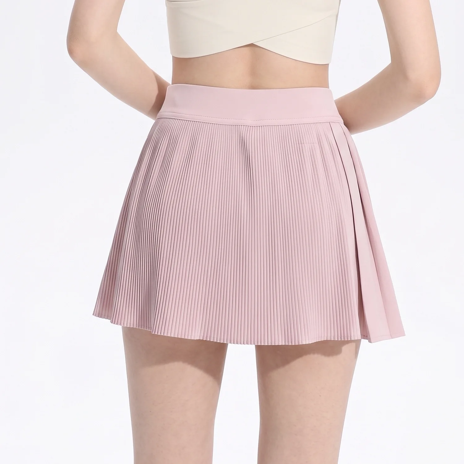 Women High Waist Pleated Tennis Skort Quick Dry Anti-Exposure Built-in Shorts  For Running Yoga Golf Fitness Athletic Skirts