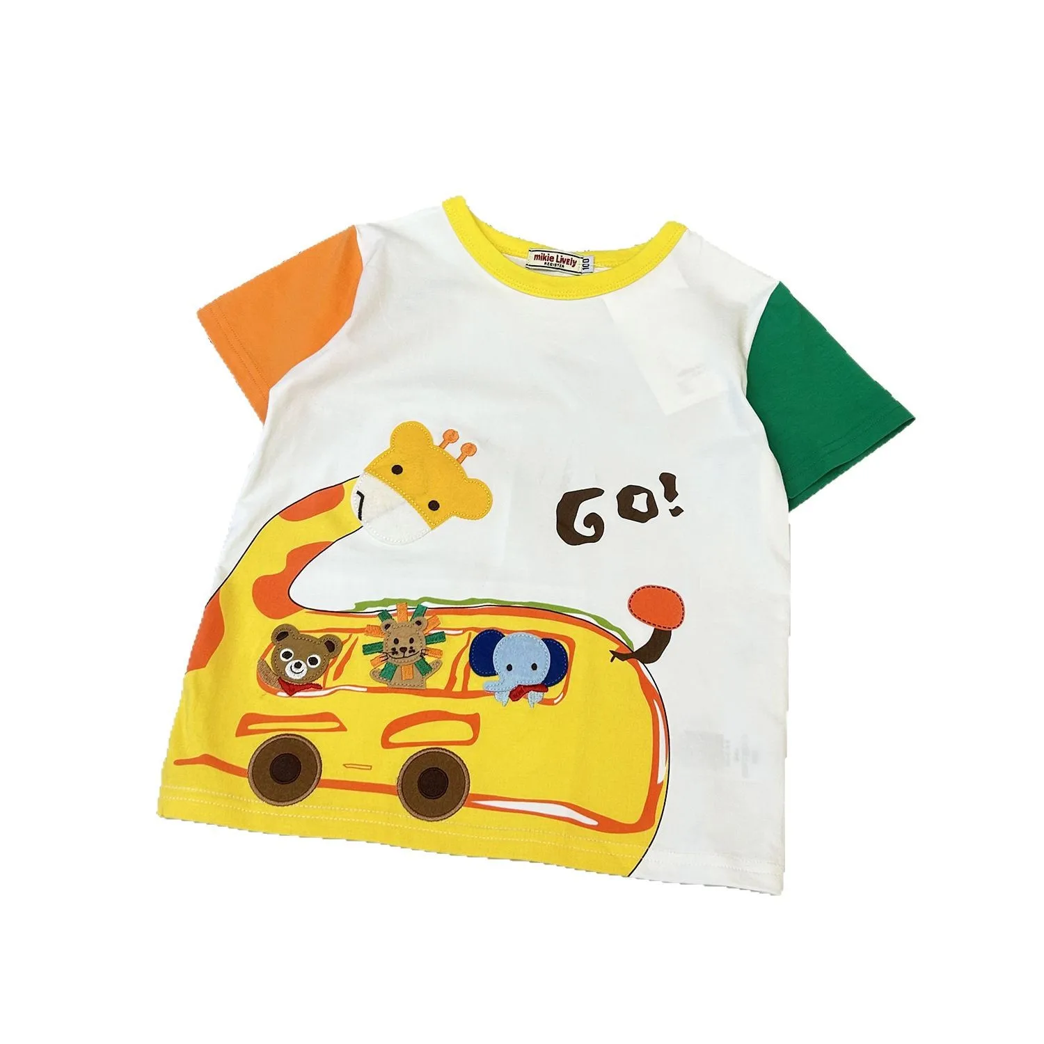 

2025 New Cartoon Cute Cotton Comfortable Children's Summer Giraffe Short Sleeve Cartoon Breathable Top Baby T-shirt
