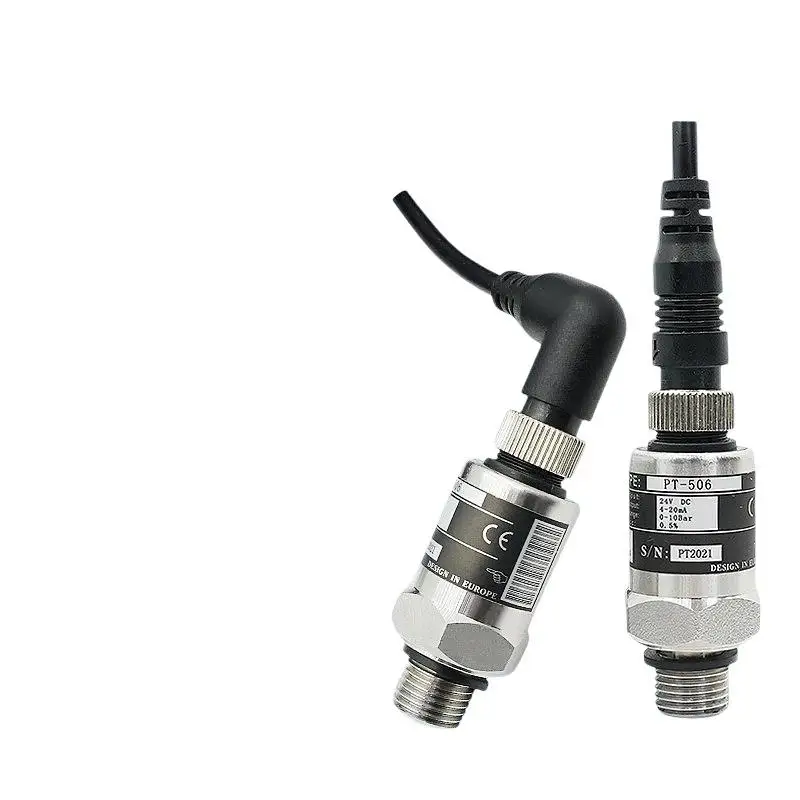 1Pc Transducer For Water Pump Hydraulic Air Oil Liquid 24V Industrial Pressure Transmitter 4-20mA G1/4 PT-506 Pressure Sensor