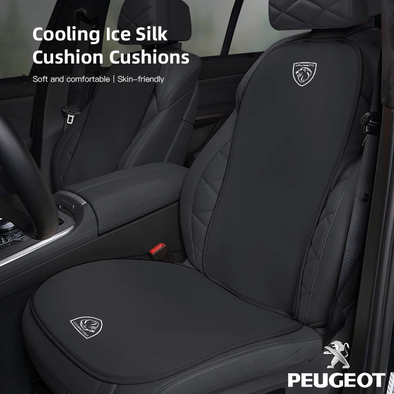 Housse de siège en soie glacée pour voiture, protection avant et arrière, pour Peugeot 206 307 308 207 3008 208 407 508 2008 5008