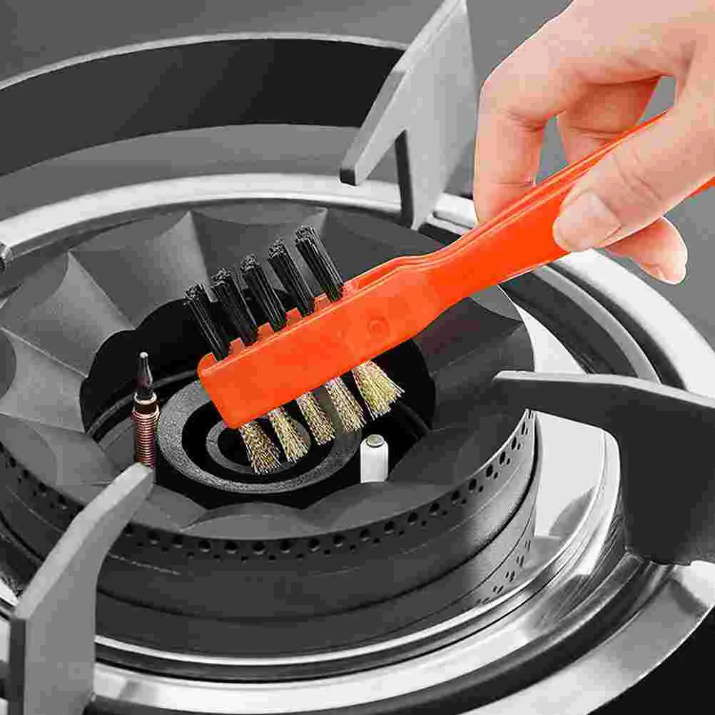 2 Pcs Copper Wire Brush for Cooktop Cleaning Supply Kitchenware Multipurpose Household