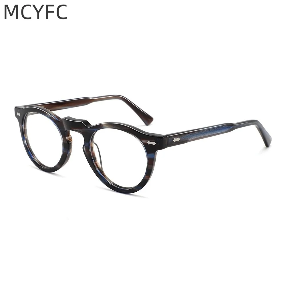 

MCYFC Acetate Glasses Frame for Men Vintage Classic Style Eyeglasses for Women Hand Made Optical Prescription Glasses Frames