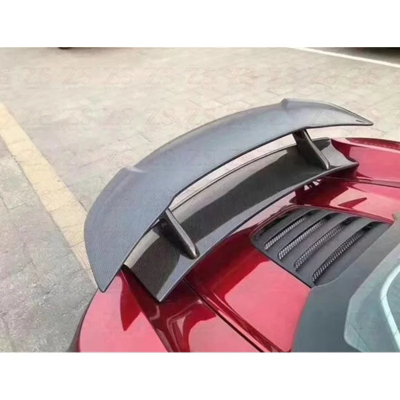 

Suitable for McLaren Mp4-12C 650S modified body kit DMC style carbon fiber double-layer rear spoiler and fixed wings