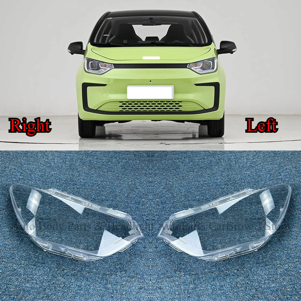 Headlight Lens Cover Clear Headlamp Shell For JAC SOL E10X Yiwei Flower Fairy 2024-2026 Transparent Lampshade Replacement Part