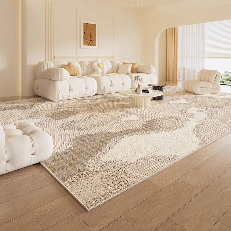 Premium Light Luxury Living Room Carpet Sofa Coffee Table Floor Mat Soft Comfortable Cream Style Bedroom Bedside Home Decor Rug