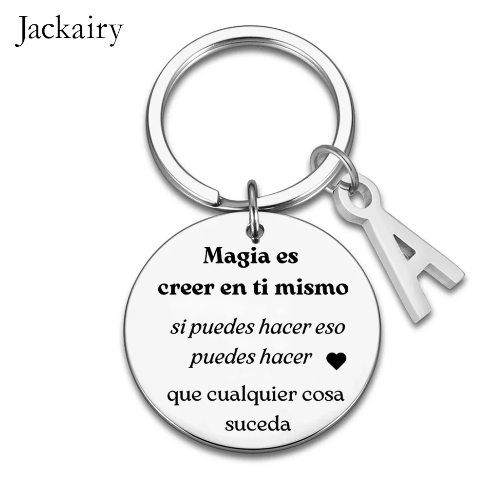 Hadiah Gantungan Kunci Inspirasional Spanyol Magia Es Creer En Ti Mismo Si Schildes Hacer Eso Schildes Hacer Que Cualquier Cosa Suceda