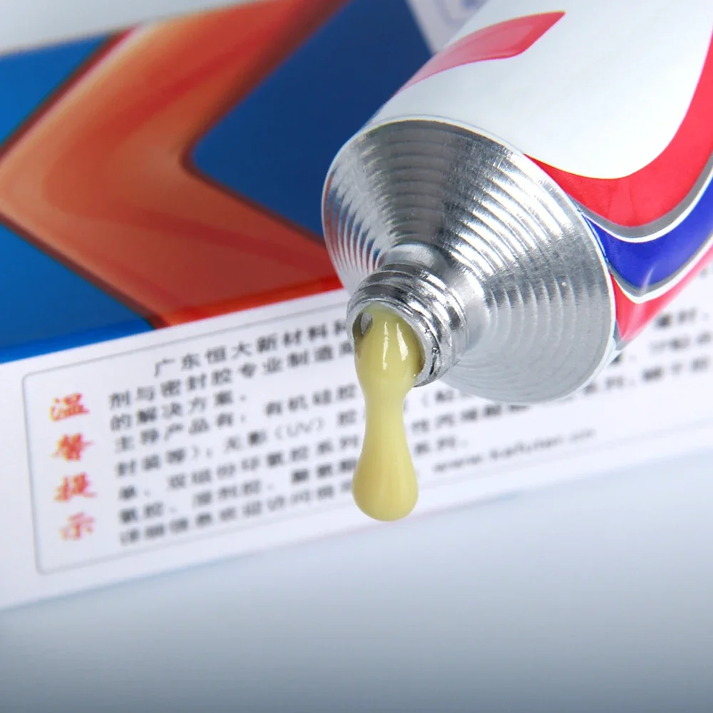 Mới Kafuter K-1668 Công Nghiệp Keo 85g Linh Kiện Điện Tử Vị Trí Cố Định Chất Kết Dính Vàng Keo Chống