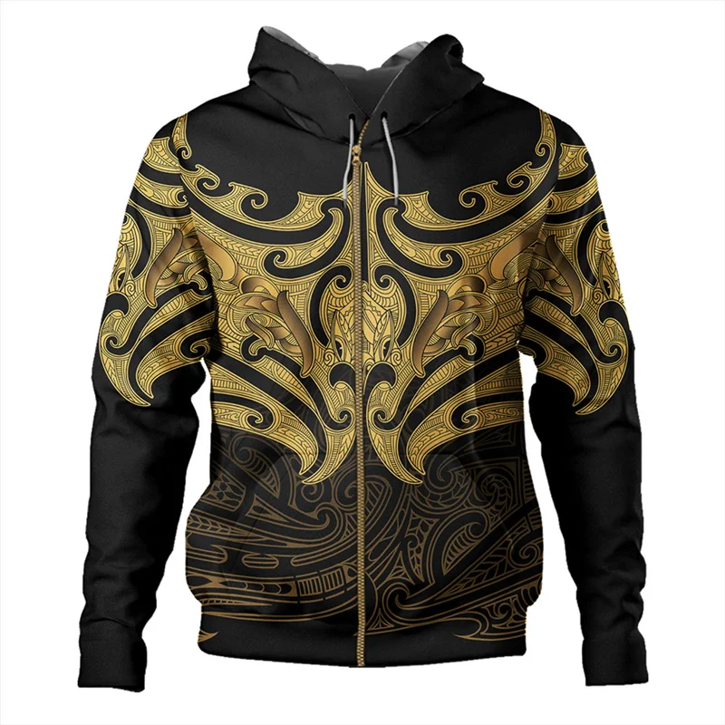 New Zealand Aotearoa Manaia Maori 3d Printed Graphic Hoodie New In Hoodies & Sweatshirts Zip Hoodies For Men Y2k Pullover Coat