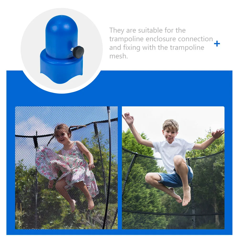 

5 Sets Jumping Bed Cap Professional Rod Cover Trampoline Caps Accessories for Poles Accessory Blue