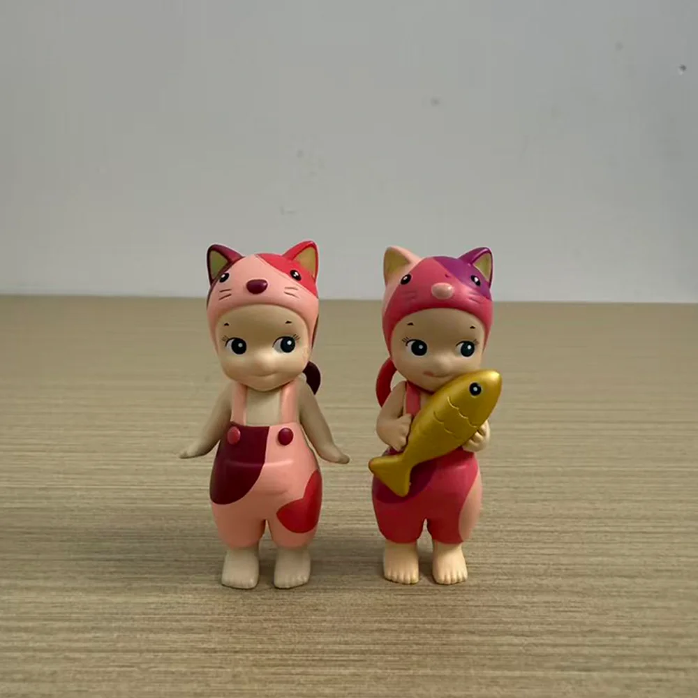 جديد حار جودة عالية سوني الملاك الشكل الصغير القط ليف سلسلة صندوق أعمى 3 محظوظ 1 حلية مخفية العصرية عيد ميلاد هدية الكريسماس #5