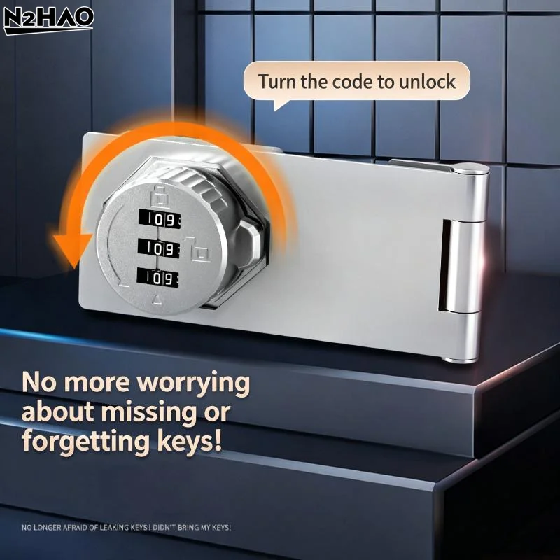 3 Digit Household Security Cabinet Password Locks Keyless Drawer Combination Coded Door Lock Zinc Alloy Furniture Hardware