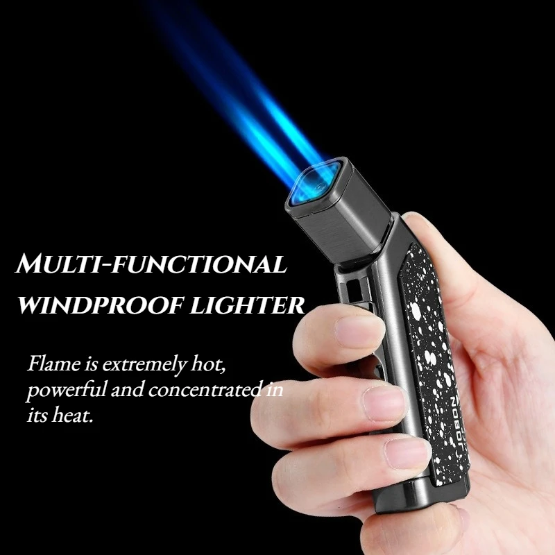 

High Quality Straight Up Use The Cigar Lighter Ignite Charcoal BBQ Then Use Cigar Cutter Open Hole Cigar Accessories