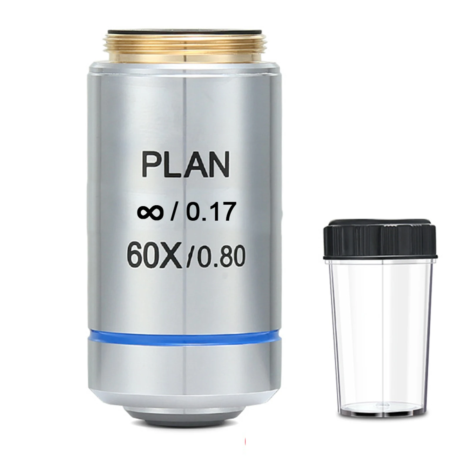 

New Practical Objective Lens AchromaticMicroscope 45 Degrees A60X 60X Aluminum Alloy Battery Powered Storage Box
