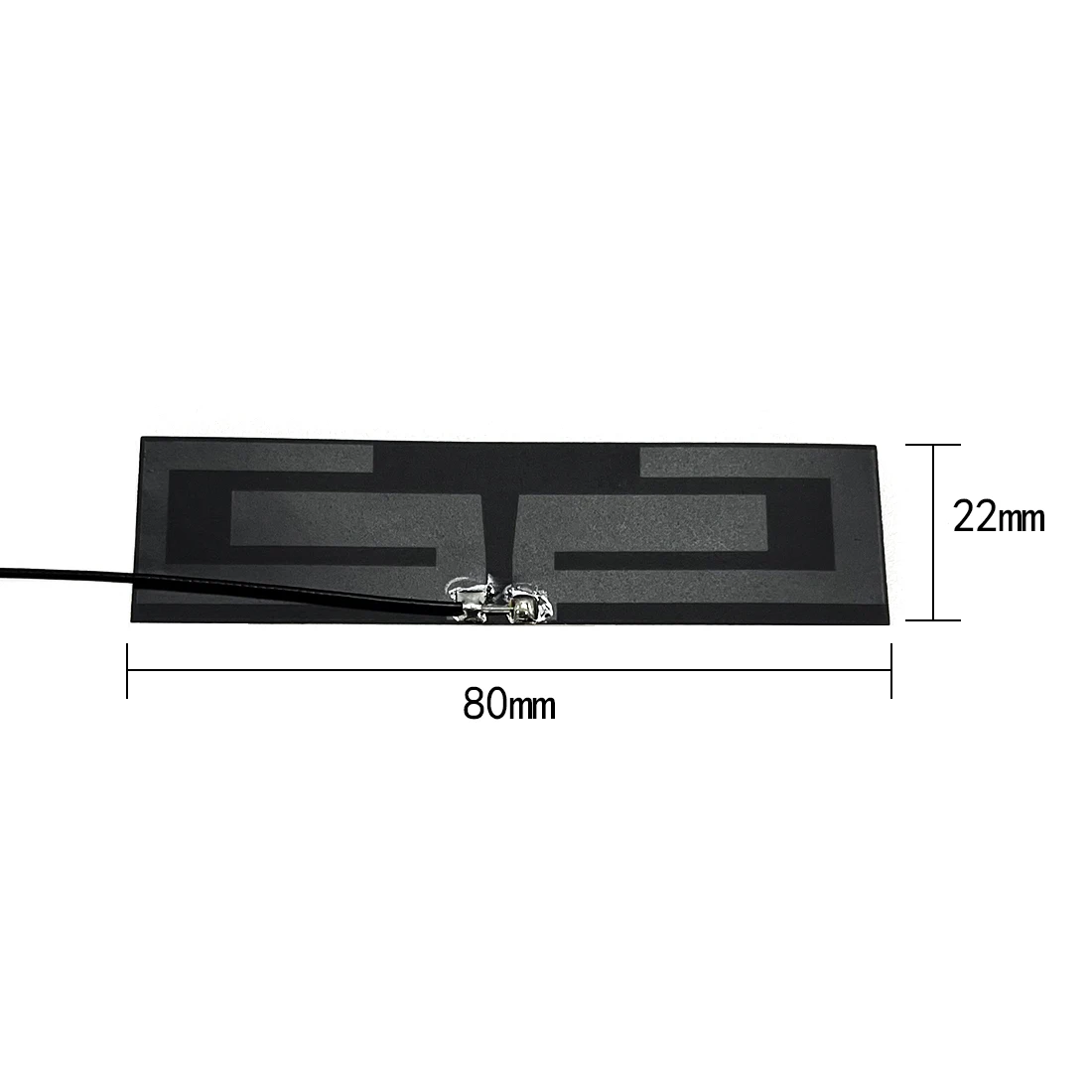 2PCS GSM 3G LTE 4G NB-iot Module Antenna Internal FPC Soft PCB Aerial 8dbi High Gain 80x22mm UFL Connector/Solder NEW