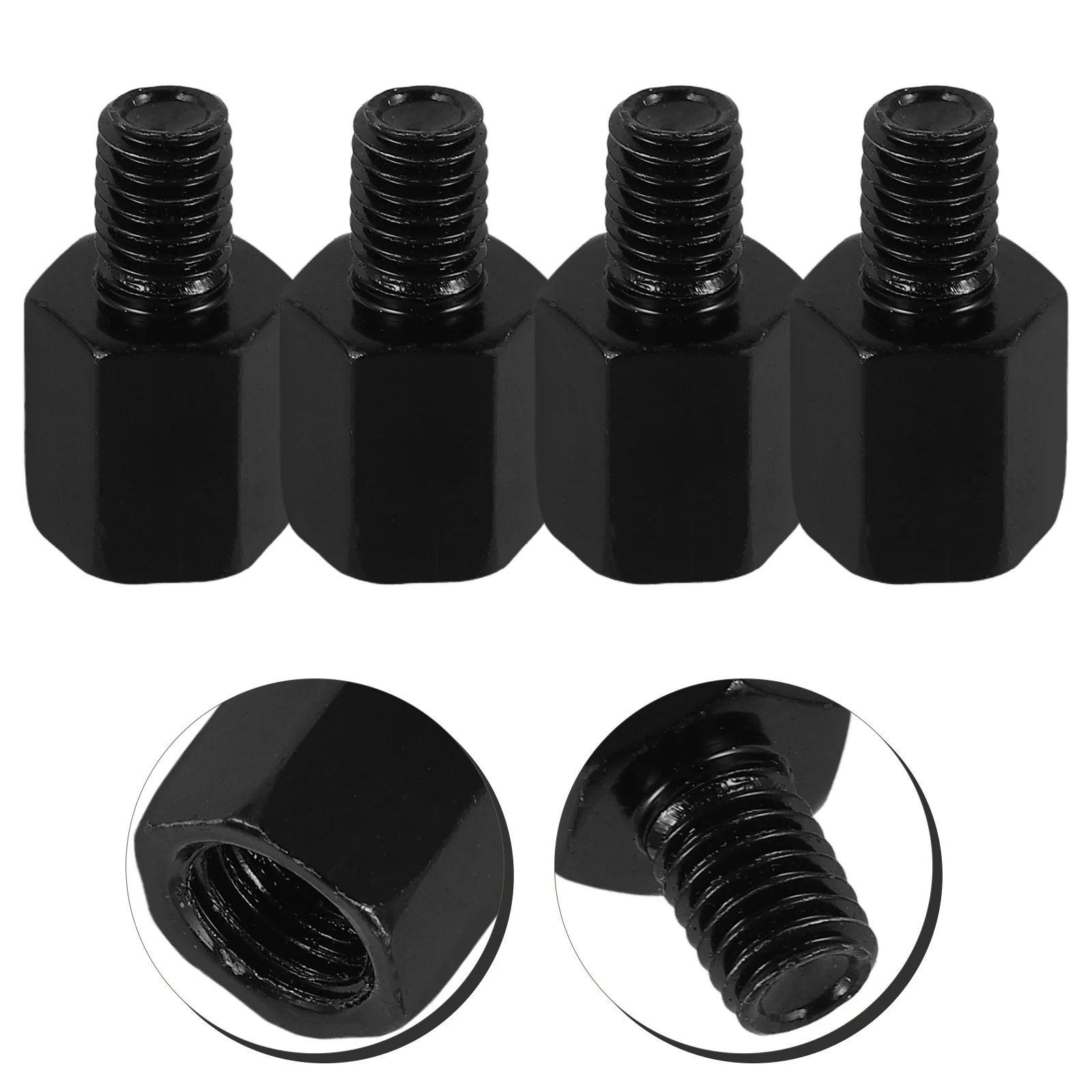 

2Sets Motorcycle Mirror Mount Adapter Heightening Screw 8-10mm Visibility Safety Compatible Various Models Motorcycle Accessory