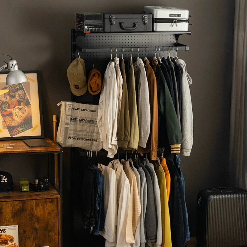 Organizer Wardrobe Bedroom Metal Doorless Open Shelf Single Clothes Shelves Wardrobe Organizer Closet Bedroom Furniture