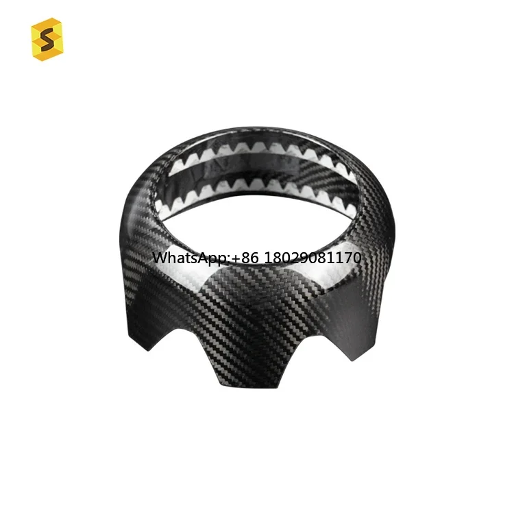 Carbon Fiber Car Interior Decoration Accsori Carbon Fiber Steering Wheel Cover For MINI F54 F55 F56 F57 F60