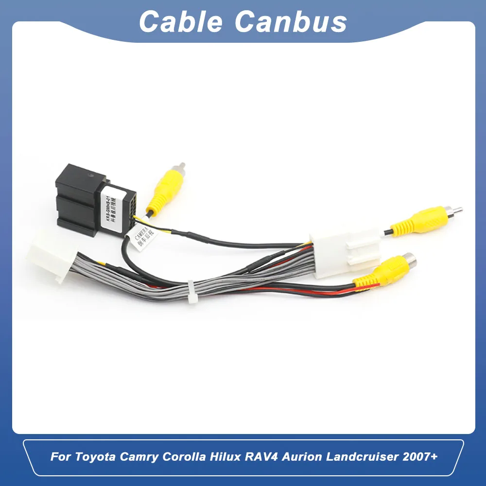 20 Pin Reverse Camera Output Harness For Toyota Camry Corolla Hilux RAV4 Aurion Landcruiser 2007+