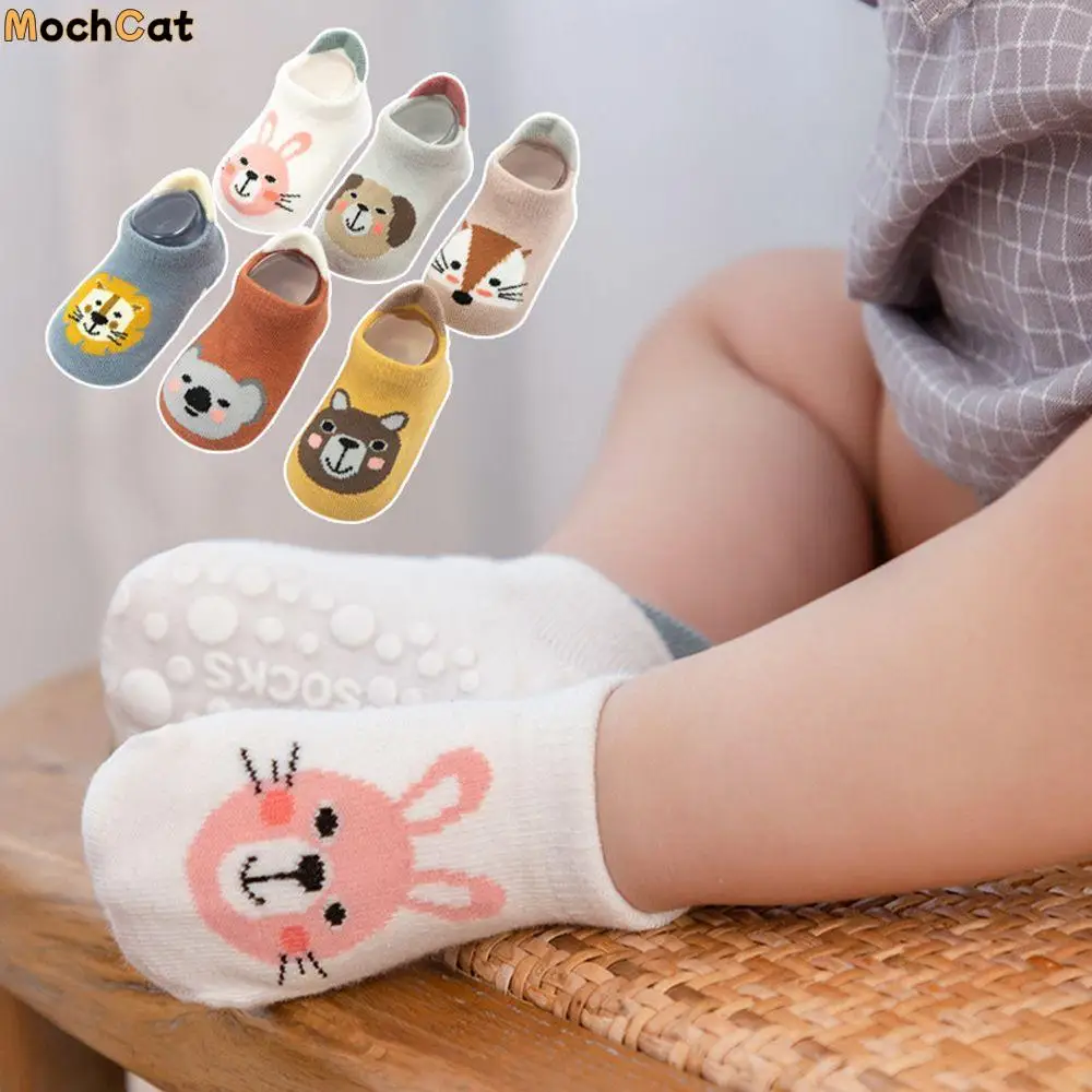 Children Toddler Cotton Keep Warm Autumn Summer Cartoon Infant Accessories Anti Slip Sole Baby Socks Newborn Floor Socks