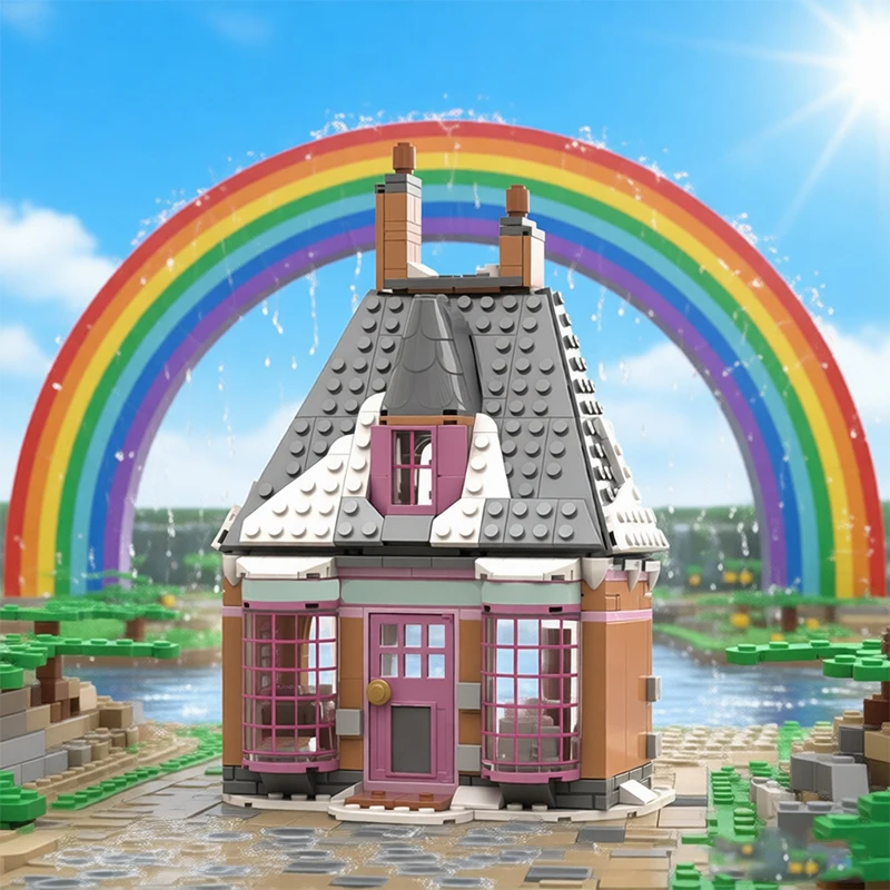 376 pièces - Boutique de thé urbaine - MOC - Blocs de construction modulaires personnalisables - Modèle populaire - Design créatif - Jouet d'assemblage DIY pour enfants - Cadeau pour garçons