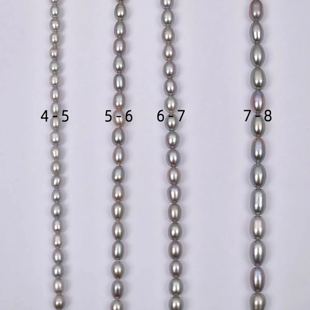 4-5mm High Quality AAA Natural Freshwater Pearl High-gloss Rice-shaped Beads for Jewelry Making DIY Necklace Bracelet Accessory