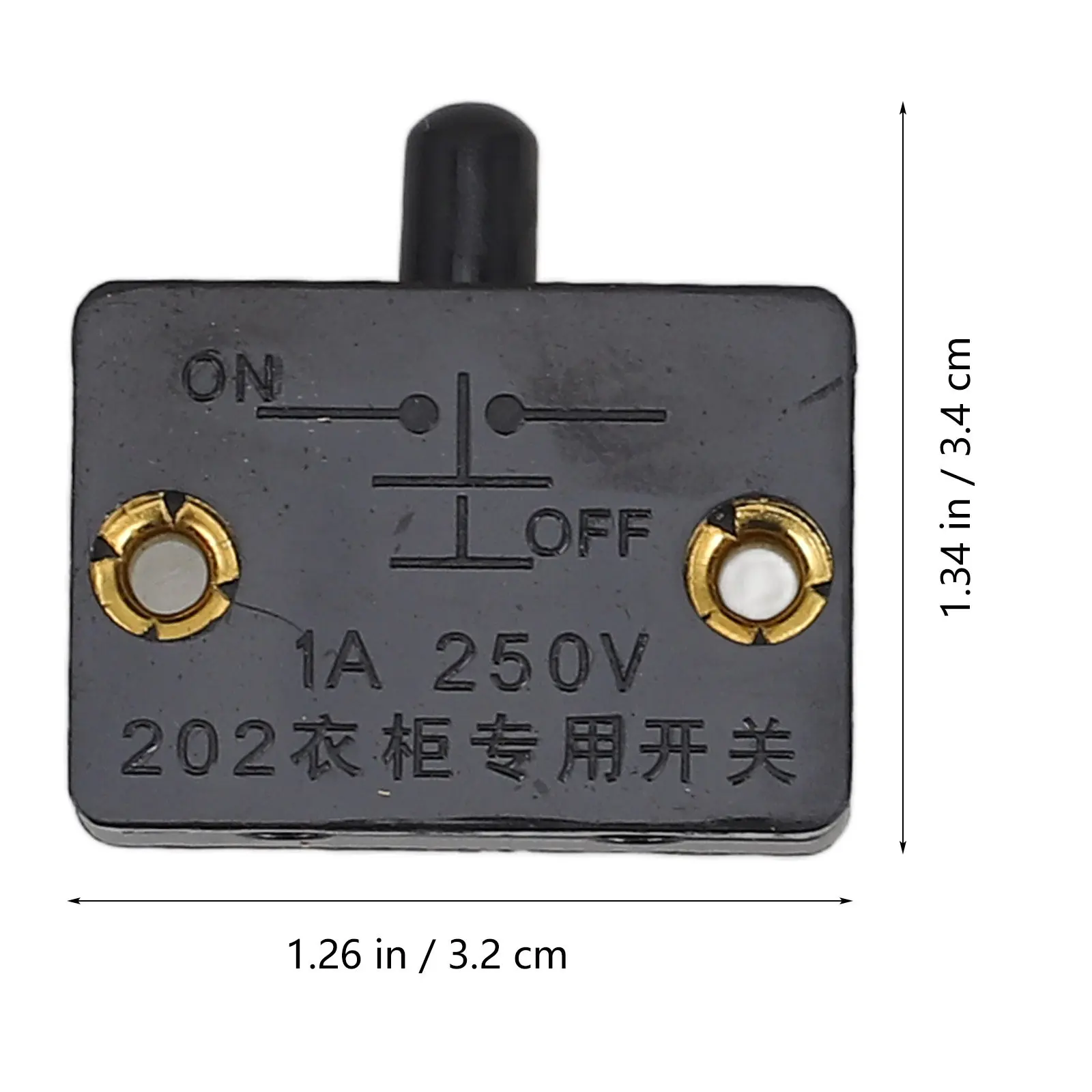 2Pcs Automatic Closet Door Light Switch Touch Sensor Cabinet Light Switch for Wardrobe Bookshelf Shoe Cabinet Pantry Easy