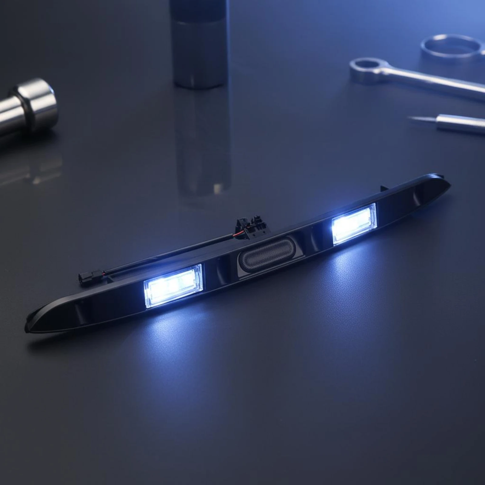 

Trunk Lid Handle Light with Lamp Trunk Lid Handle Auto Part Corrosion-Resistant Car Accessory Dust-Proof