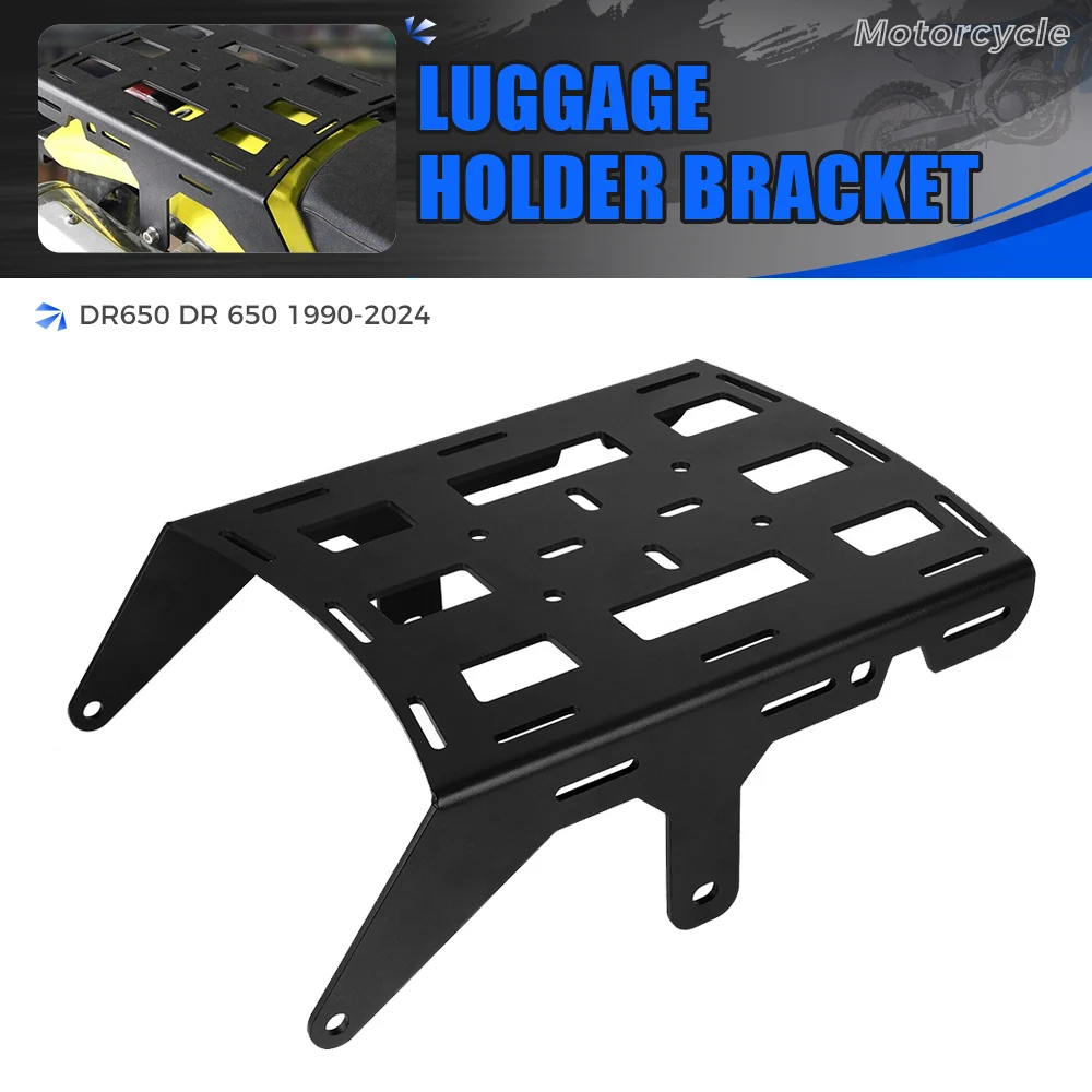 

2024 For Suzuki DR650 DR 650 1990-2023 Motorcycle Rear Detachables Luggage Rack Pad Carrier Case Support Holder Cargo Brackets