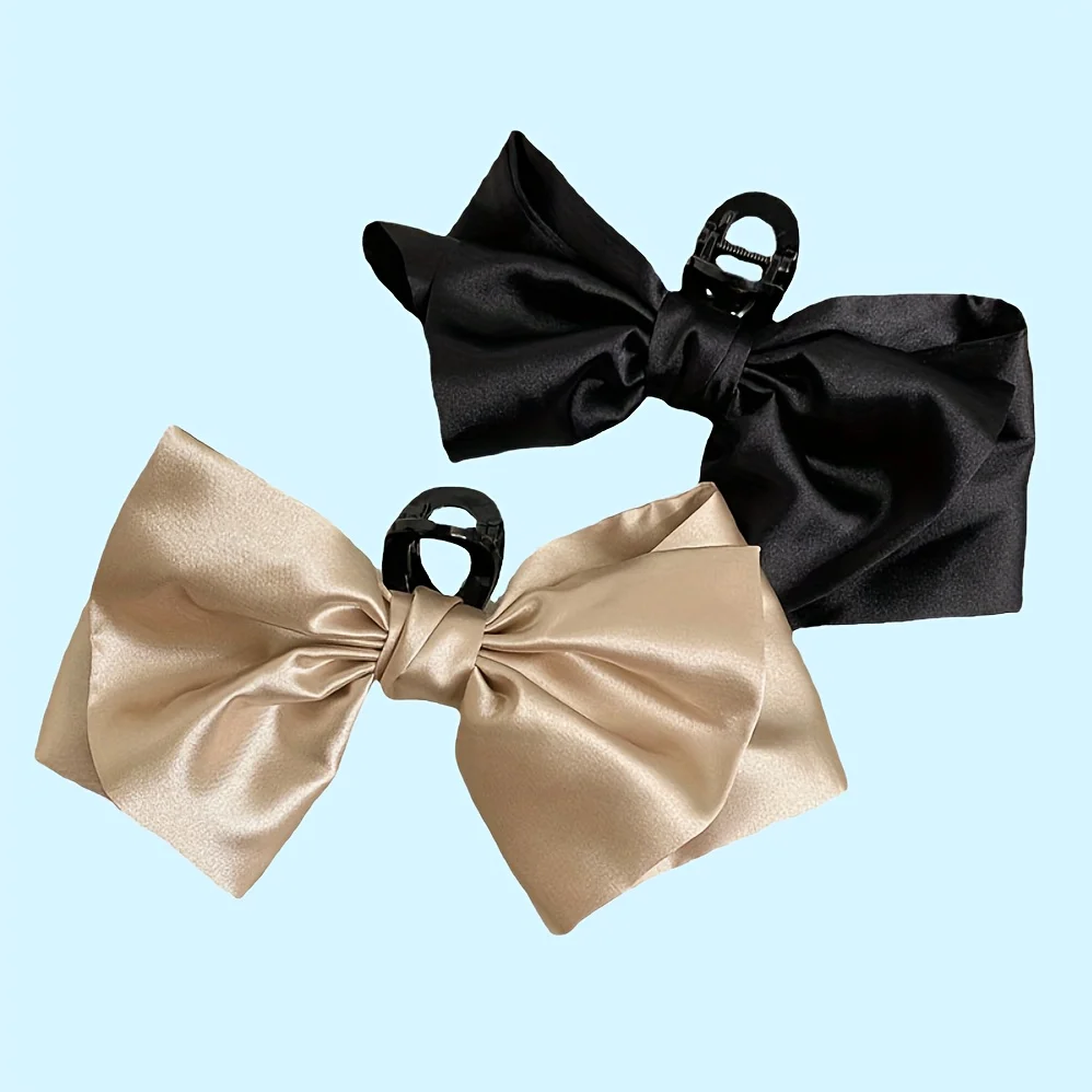 

1PC Claws Clip Hairpin Shark Claw Hair Clips Solid Bowknot Barrettes for Ponytail Women Hair Accessories Headbands