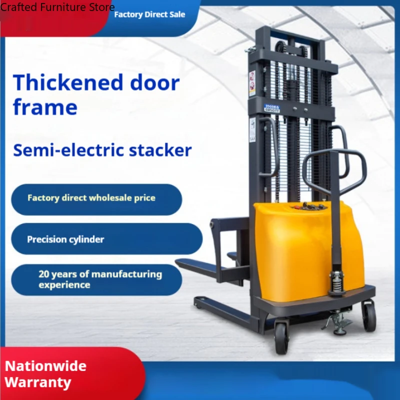 Hydraulic Forklift Truck Semi-electric Pallet Loading Forklift Truck Unloading Commercial Furniture Carretilla Elevadora ZY60CC