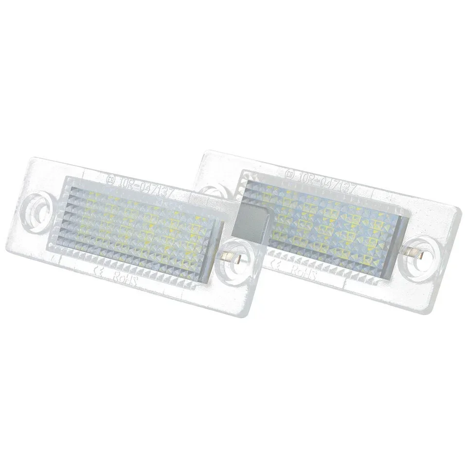 2pcs LED luz da placa de identificação 3B 5998026   Para VW Passat B5.5 Caddy MK3 Golf Transporter Skoda Superb T5 T6 Touran Jetta