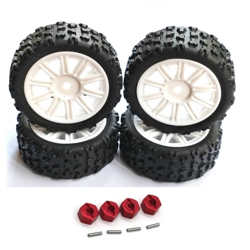 Original on-road Rubber drift wheels Rims /Tires/Tyres for MJX Hyper Go 14301 14302 14303 1/14 Brushless RC cars Trucks