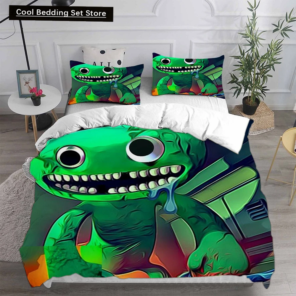 3D Printed Game Garten of Banban Bedding Sets Comforter Quilt Bed Cover Duvet Cover Pillow Case 2-3 Pieces Sets Kids Adult Size