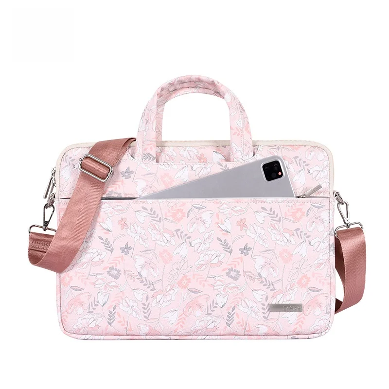女性用シングルショルダーラップトップバッグ-4-インチインナーバッグ--ノートブックコンピュータバッグハンドバッグに適しています