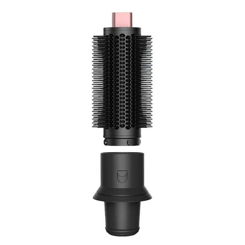 YCOC-For Dyson HD02 HD03 HD04 HD08 HD15 HD16 For Fluff Up Volumize Large Round Volumizing Brush With Hair Dryer Adapter B