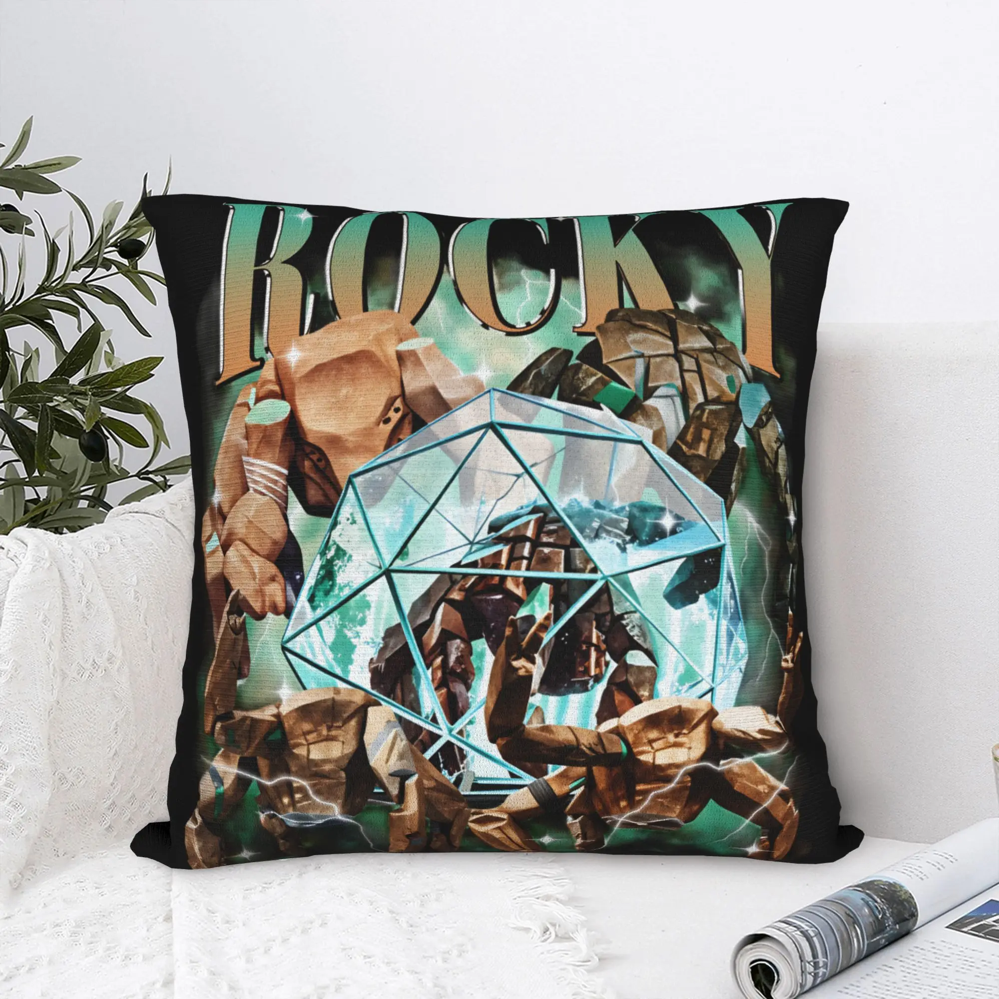Soft Eridani-Rocky Bootleg Project Hail Mary Pillowcase Fabric Cushion Cover Decorations  Pillow Case Cover Bedroom Square