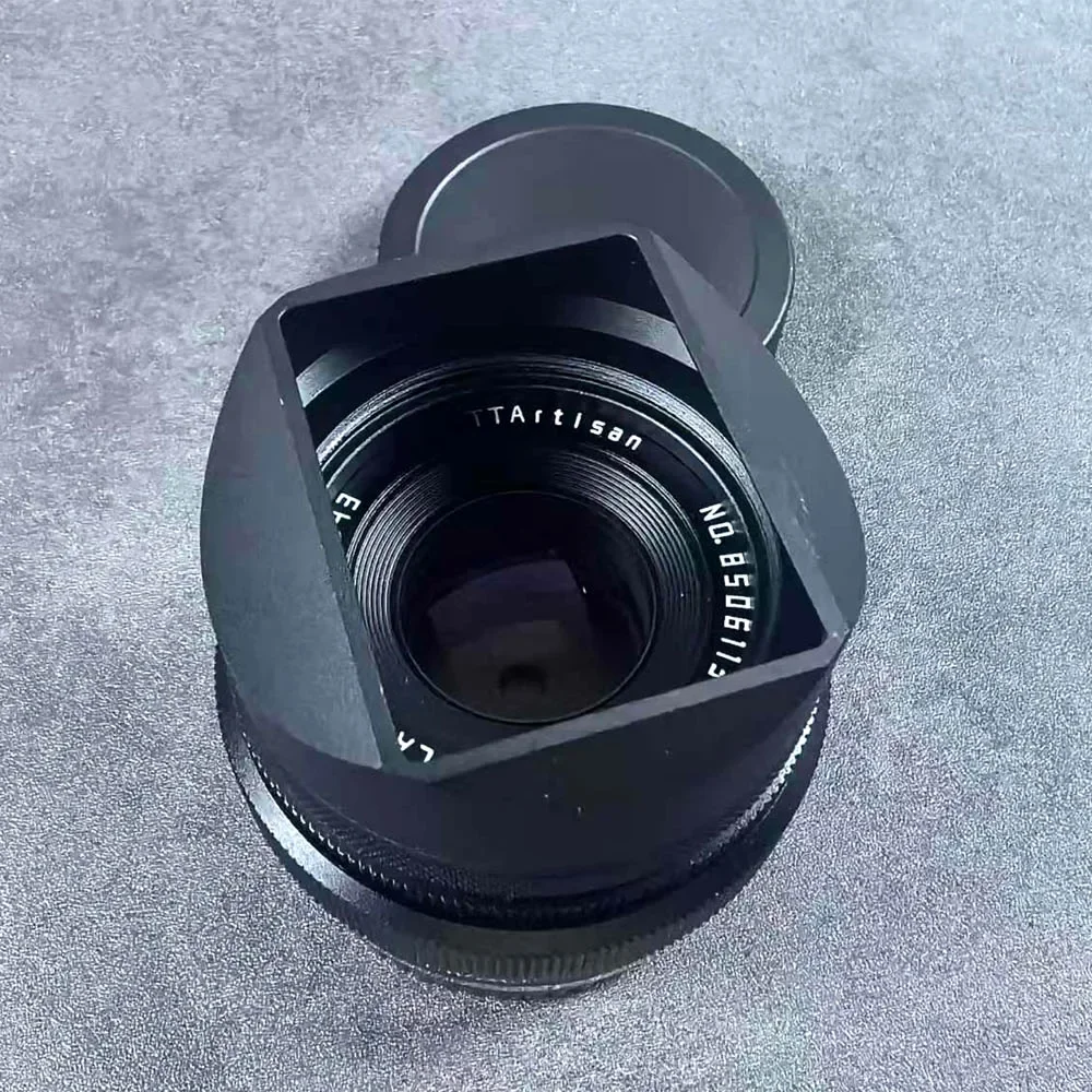 Metal Bayonet Square Lens Hood for TTArtisan AF 50mm F2 Sony E Fujifilm XF Nikon Z Mount Comes with Cap