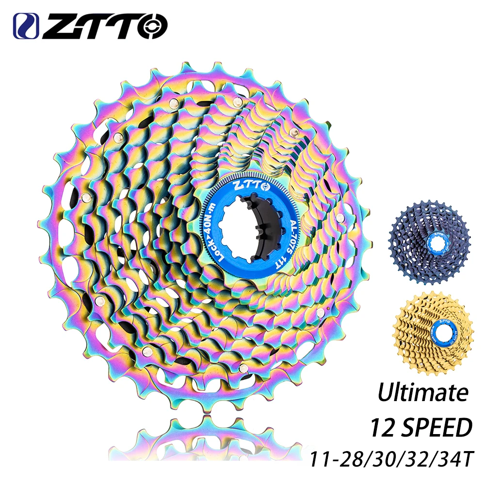 

ZTTO Ultraight Road Bike Cassette 12 Speed 32T ULT Sprocket 12S 11-28T Freewheel 12S 11-34T Flywheel Gravel 12V K7 HG System