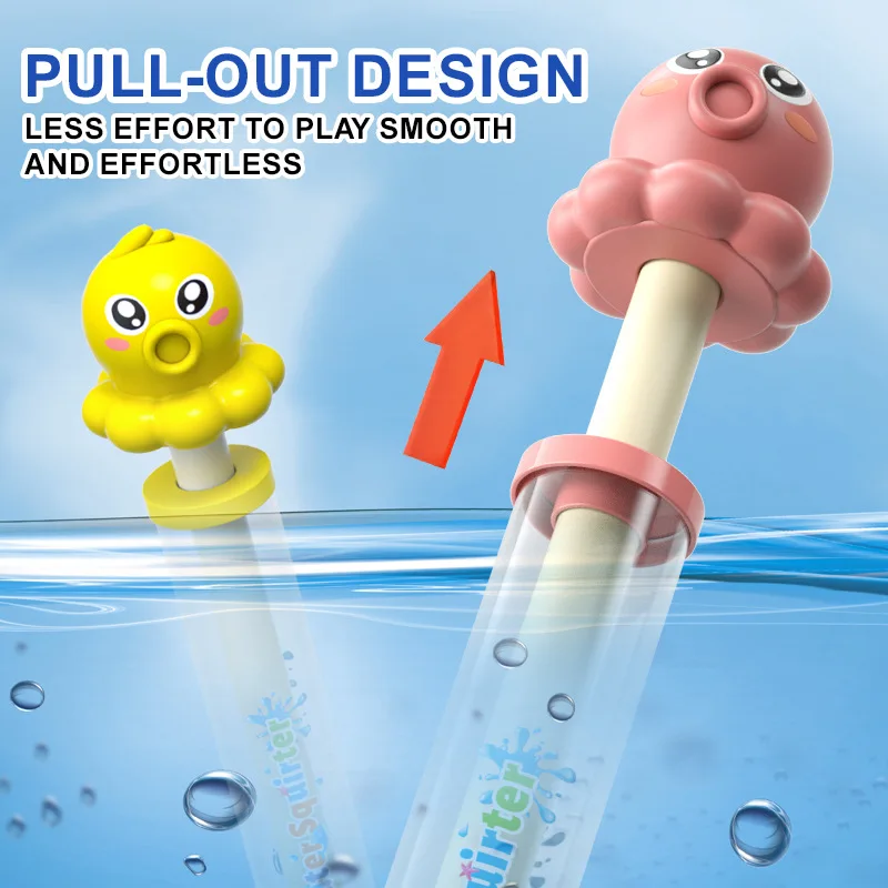 Mehrere Teile von Kinder-Feuerwerks-Wasserpistolen-Spielzeugen, Wasser mit ausziehbarer Wasserkanone und Wasserpistole mit großem Fassungsvermögen, verschiedene Farben, feuerwerksförmige, ausziehbare Feuerwerks-Wasserpistole, geeignet für Jungen und Mädchen, Strand-Wasserspielzeug, geeignet für den Sommer, geeignet