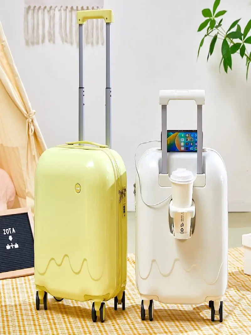 durable-lightweight-female-suitcase-small-size-20-inch-carry-on-thickened-carton-silent-pull-rod-fashionable-trendy-bag