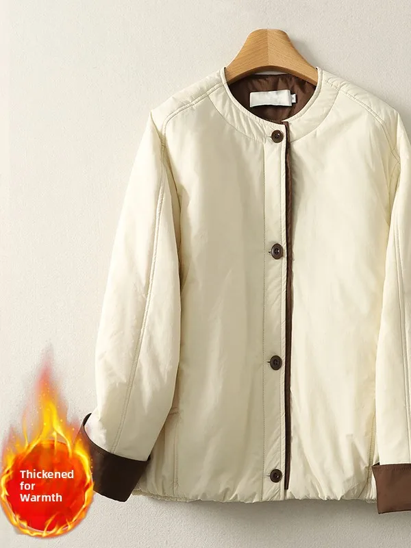 

Color Blo Cotton Jaet Women's Small Size Winter New High End Loose Casual Versatile Warm Cotton Clothes Outerwear