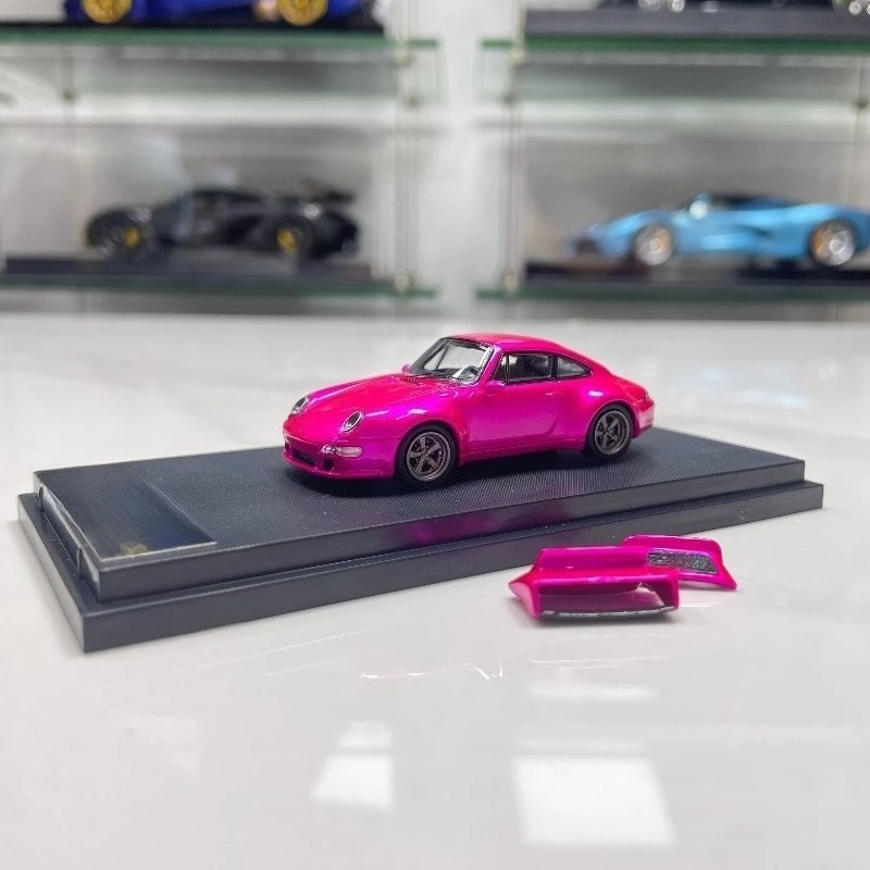 For SW Porsche Gunther Werks 993 Remastered 1:64 Convertible Alloy Model Collectible Ornament