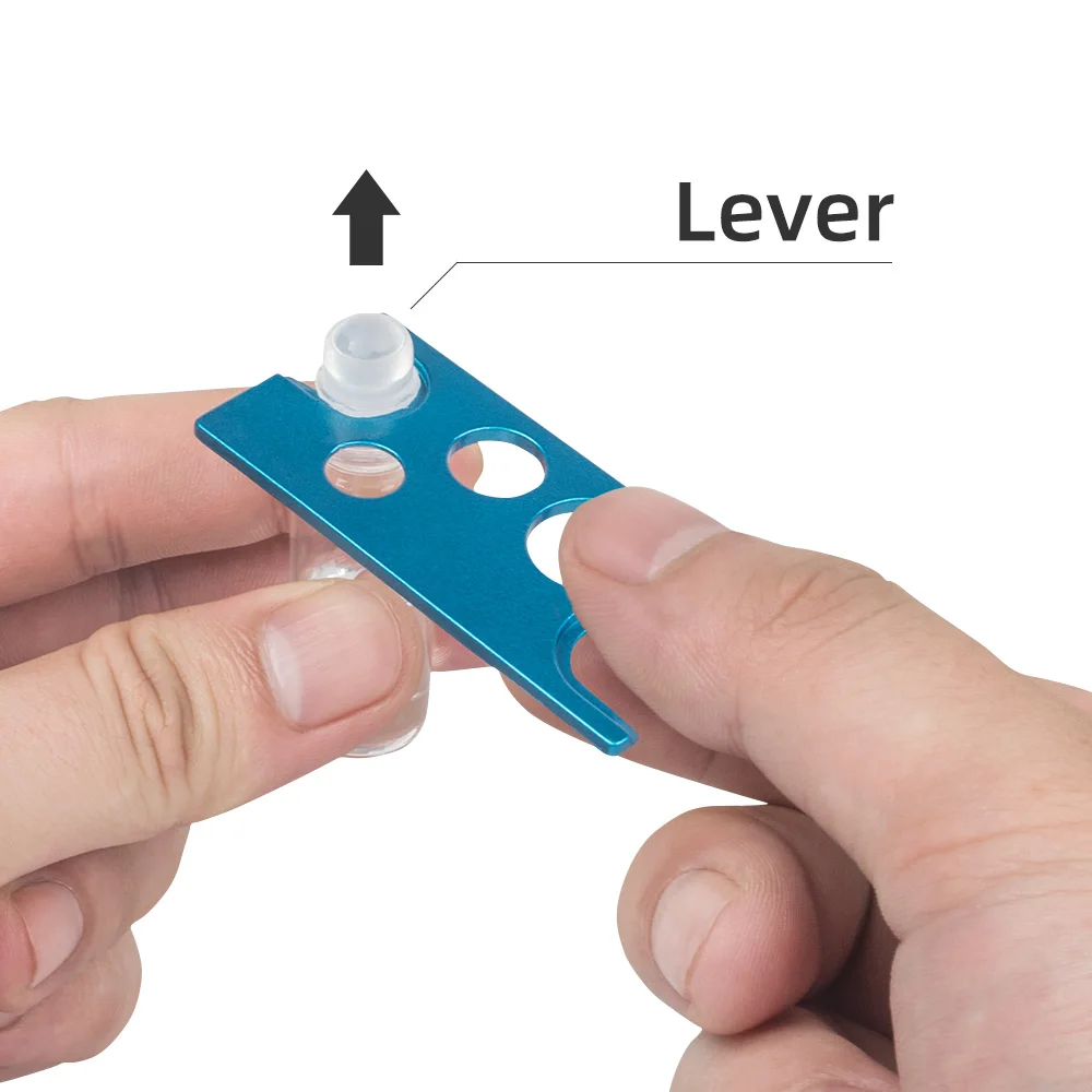 Ouvre-bouteille en acier inoxydable pour colle à cils, outil d\'extension de cils, bouchons de colle, dissolvant de buse, tête de bouche de bouteille