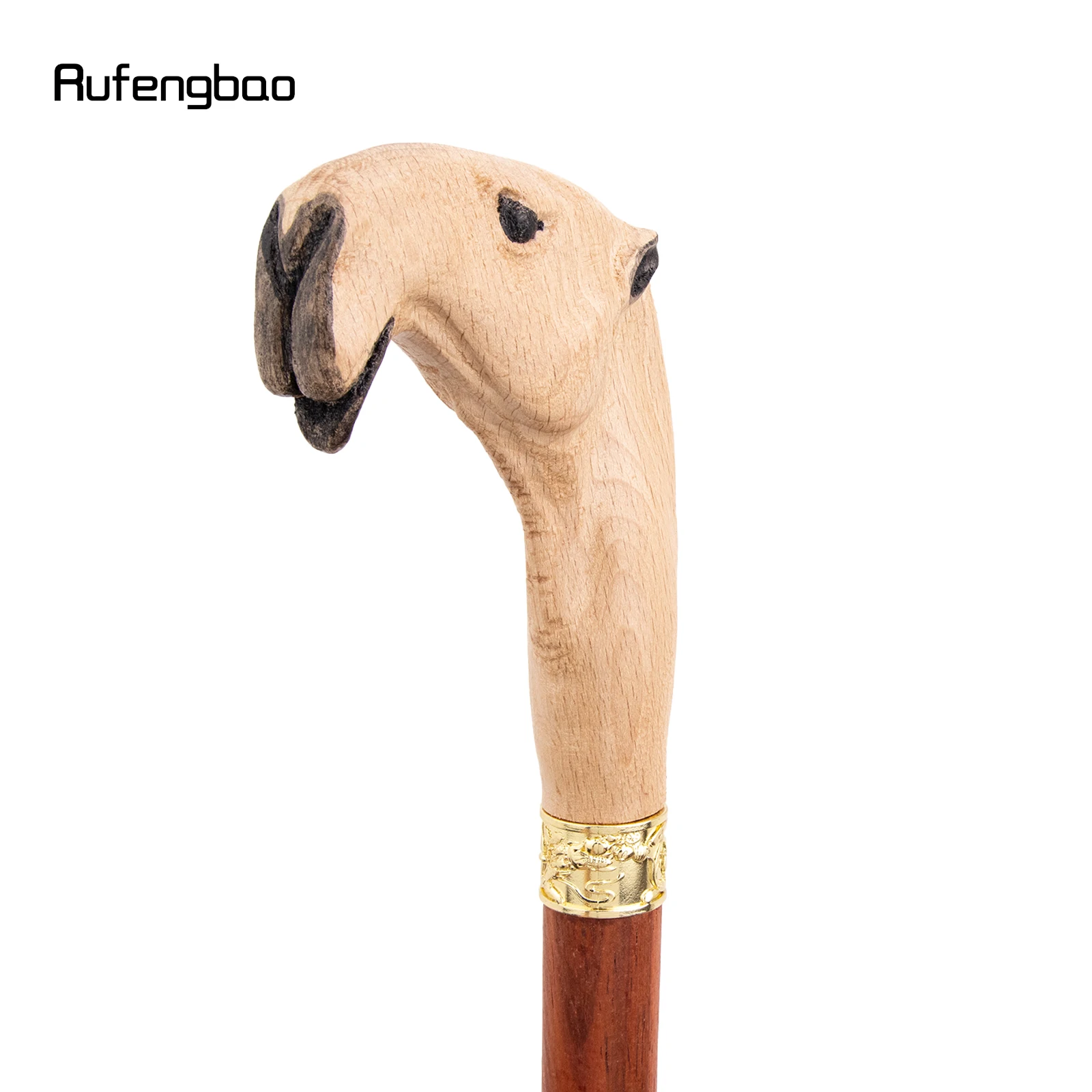 Bengala Decorativa de Madeira Amarela, Vermelha e Cor de Camelo, Estilo Vampiro, para Cosplay e Festas, tipo Bastão, Mace, Varinha, Báculo, 94cm, para Performance em Palco