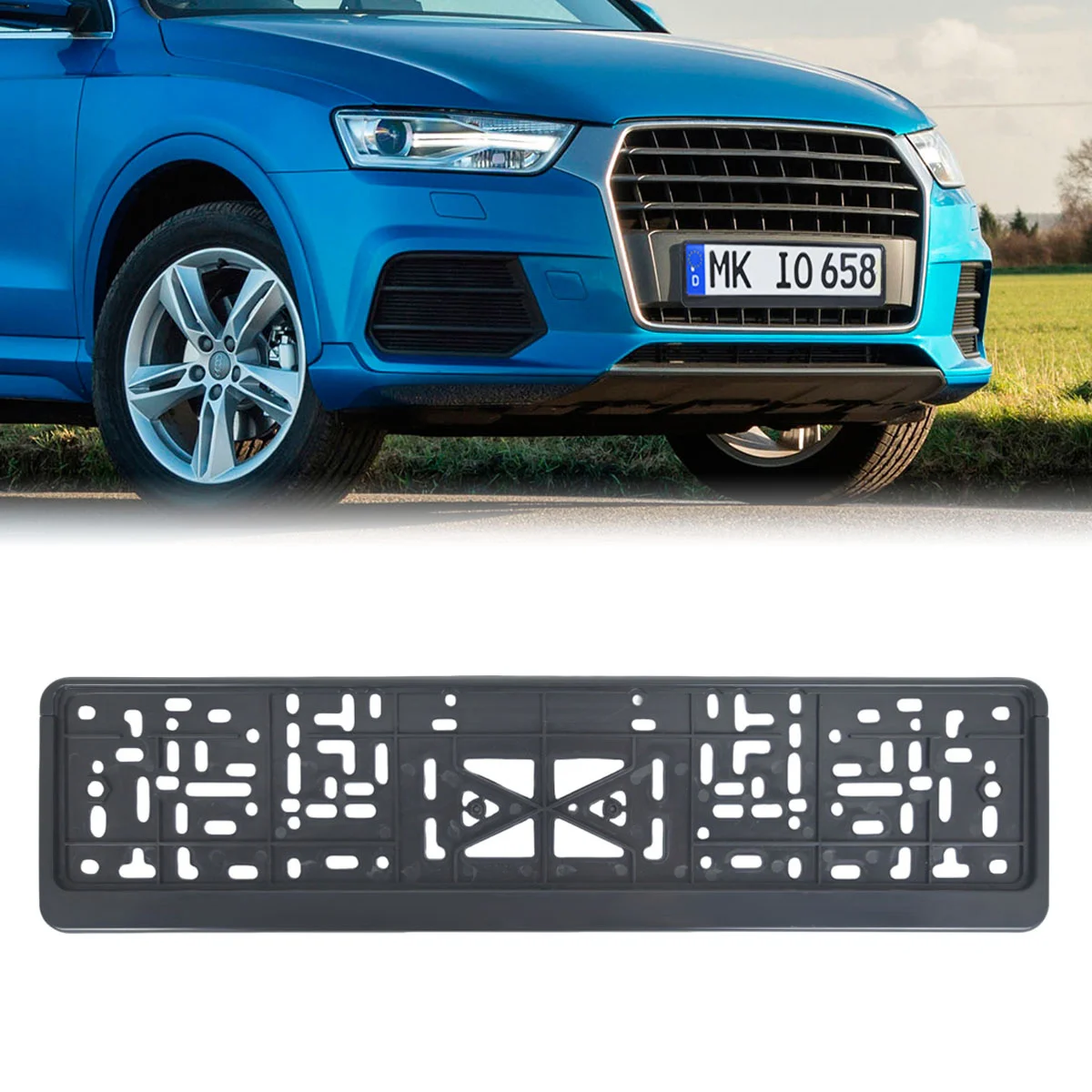 Cross-border European regulation license plate frame plastic license plate frame European regulation single side half open