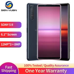 Sony Xperia 5 II 5ii Original Unlocked Mobile Phone 6.1'' 8GB +128GB/256G ROM NFC 12MP*3 Snapdragon 865 Octa Core  CellPhone