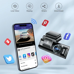 Azdome Dash Cam M550 4K + 2,5K geboverte GPS -WLAN -Autokablade KOMMERT 3 STRADEN IR NACHT SISSEN 10 Hauptverkäufe Camara Heckfiat Typ - №3