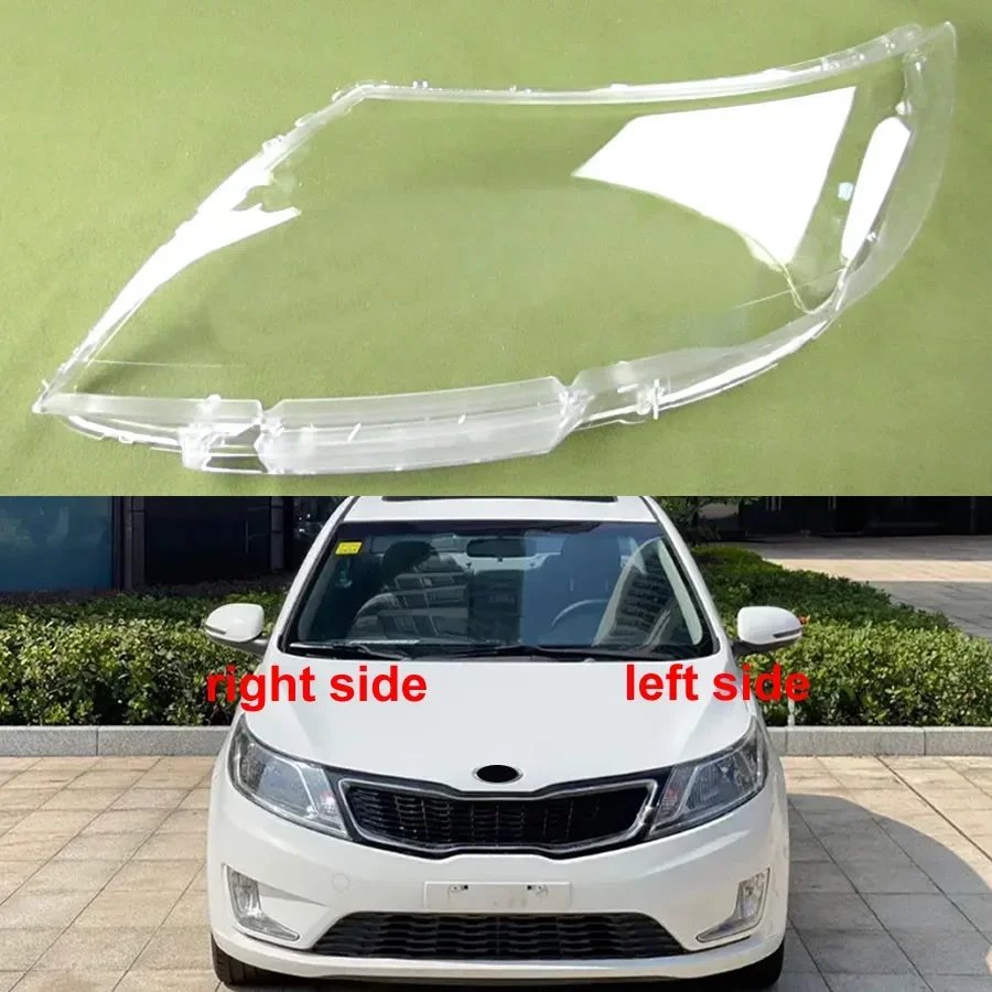 

For Kia K2 2009 2010 2011 2012 Transparent Lampshade Headlight Shade Cover Headlamp Shell Plexiglass Replace Original Lens